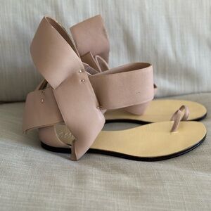 aminah abdul jillil bow sandals